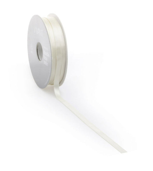 Satijnlint PREMIUM Double face 16mm x 25 meter beige / natural
