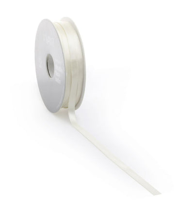 Satijnlint PREMIUM Double face 16mm x 25 meter beige / natural