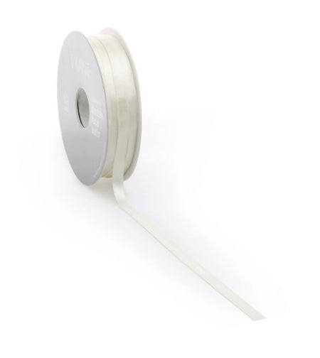 Satijnlint PREMIUM Double face 16mm x 25 meter beige / natural