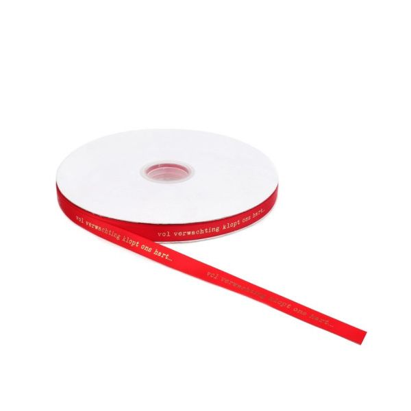 Full of anticipation...red ribbon 12mm x 100 meters