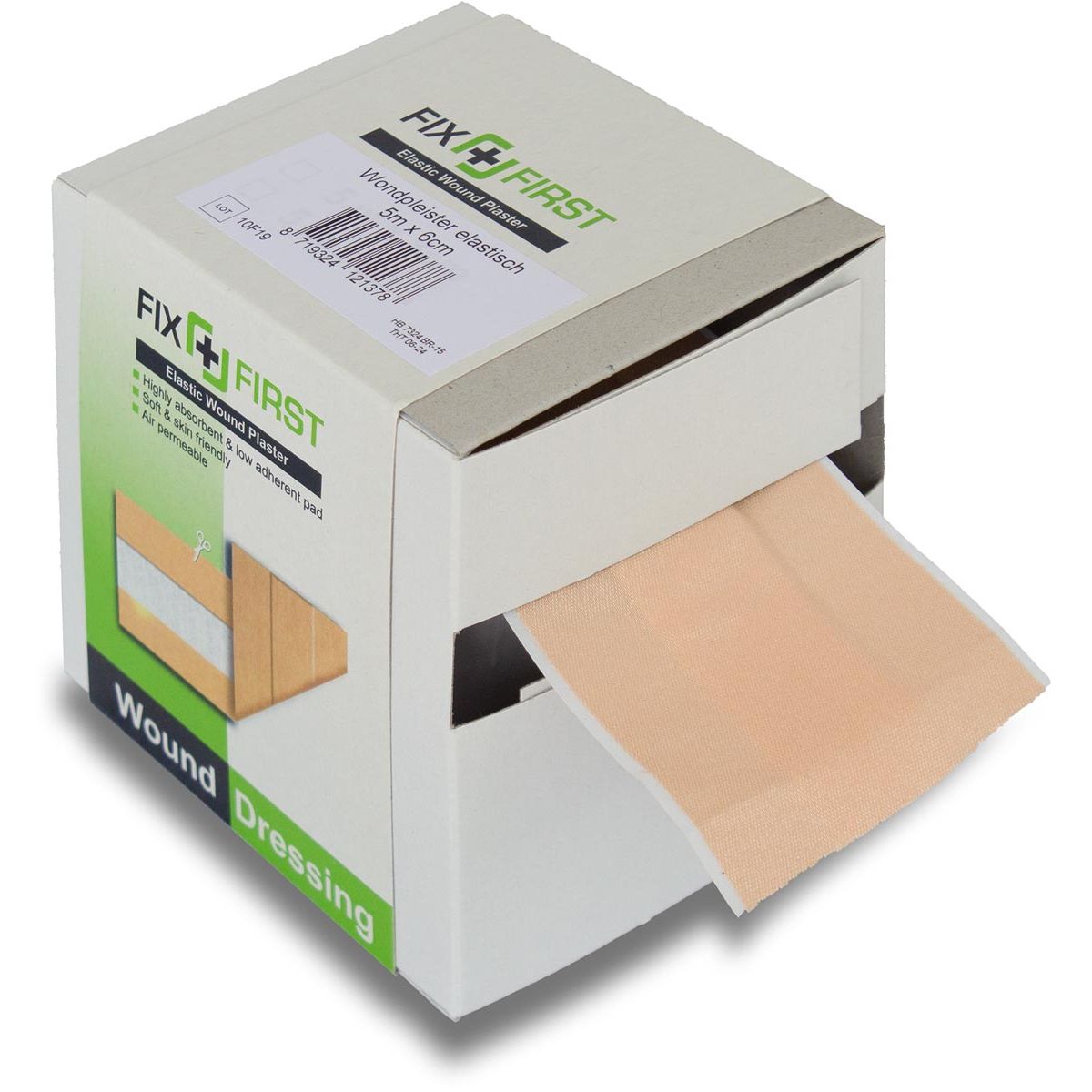 Fixfirst -   elastische wondpleister, ft 6 cm x 5 m