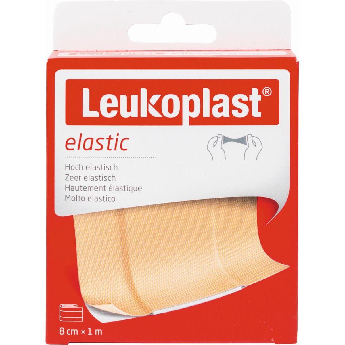 Leukoplast - cerotto elastico, 8 cm x 1 m