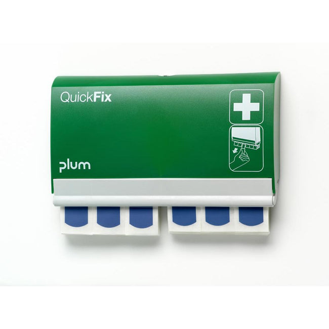 Plum - QuickFix plaster dispenser, including 2 x 45 detectable blue plasters