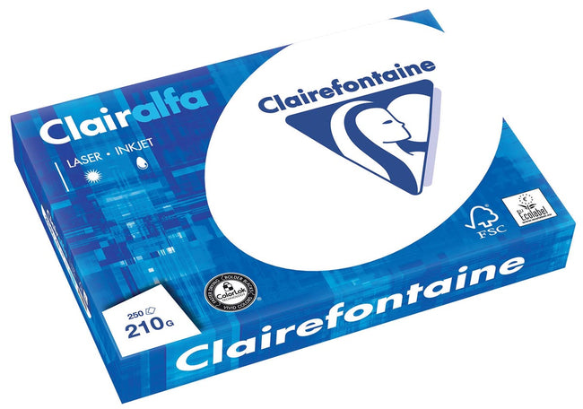 Clairefontaine -  Clairalfa presentatiepapier A3, 210 g, pak van 250 vel