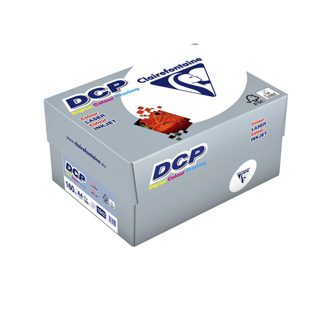 Clairefontaine -  Laserpapier  dcp a4 160gr wit | 4 stuks