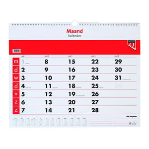 Quantore - Calendrier mensuel 2026