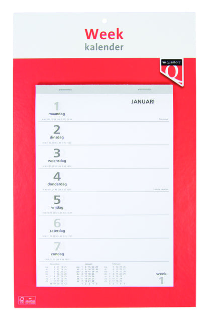 Quantore -  Weekkalender 2027 | 10 stuks