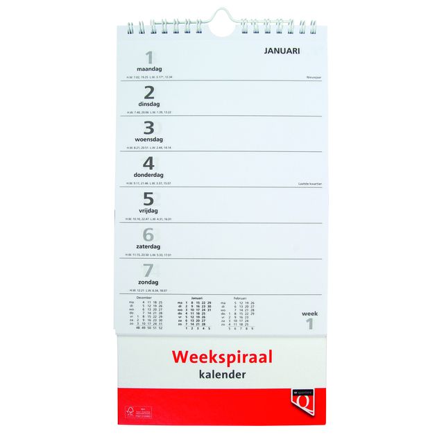 Quantore - Weekly Spiral Calendar 2026