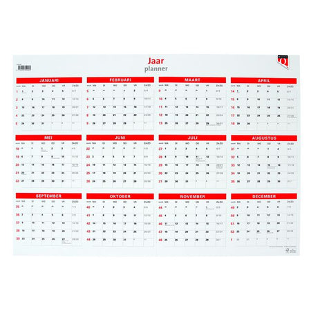 Quantore - Calendario annuale 2026 48x68cm | 10 pezzi