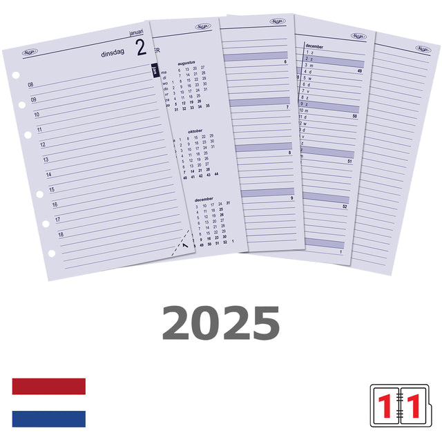 Kalpa 6221-24-25 Senior Agenda Füllung 1 Tag von Seite NL 2024 2025