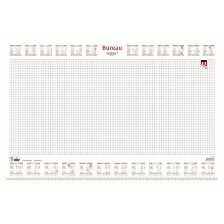 Quantore - Sous-main 2024 diamant 56,5X36CM blanc
