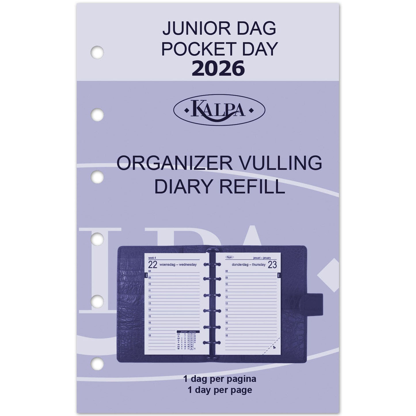 Kalpa -  Agendavulling 2027  pocket 1dag/1pagina
