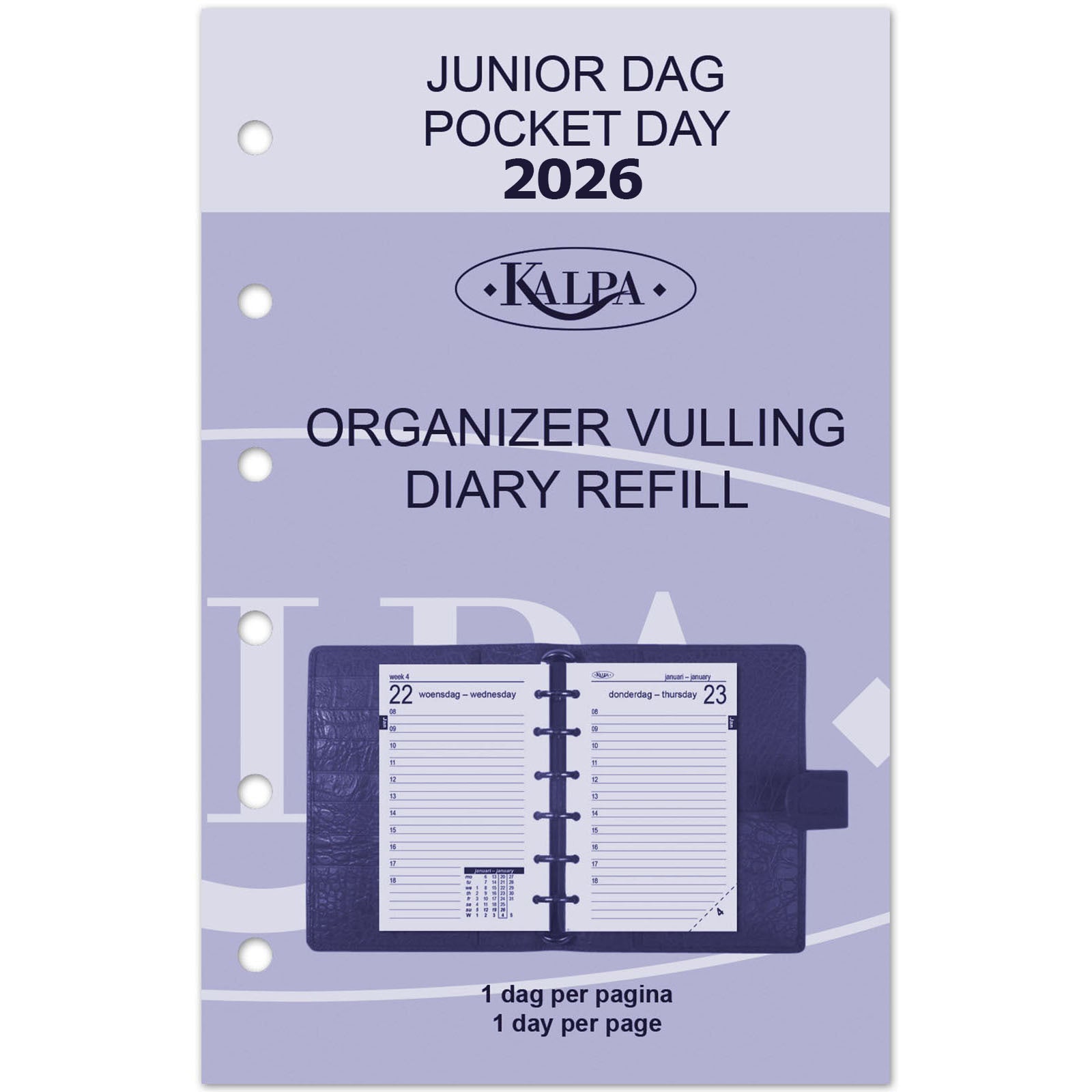 Kalpa -  Agendavulling 2027  pocket 1dag/1pagina