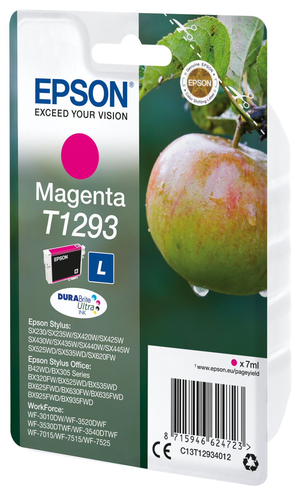 Epson -  Apple Singlepack Magenta T1293 DURABrite Ultra Ink