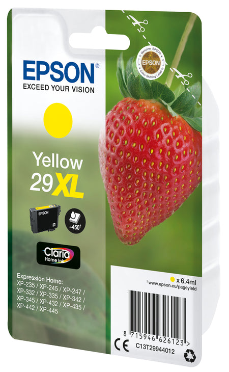 Epson -  Strawberry Singlepack Yellow 29XL Claria Home Ink