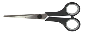 Quantore - Ciseaux 170mm soft grip noir | 12 pièces
