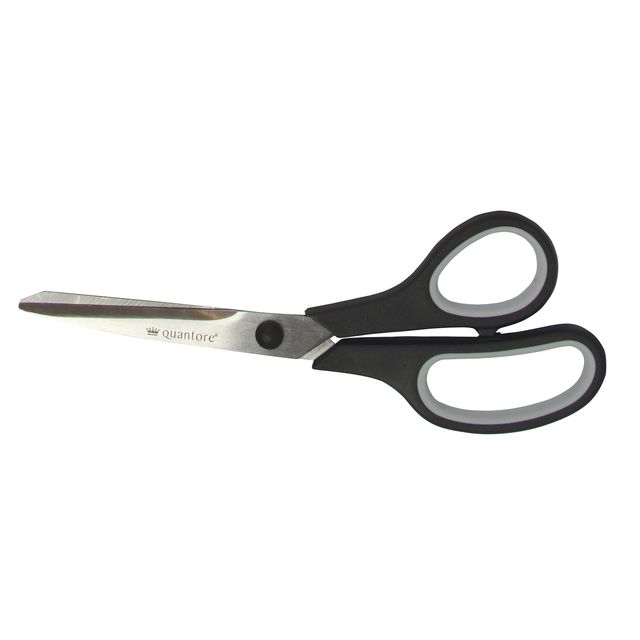 Quantore - Scissors 210mm soft grip black | 12 pieces