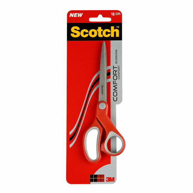 Scotch - Ciseaux 20cm confort rouge blister