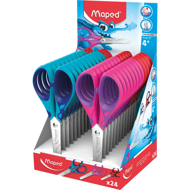 Maped -  Schaar  essentials soft 13cm display á 24st