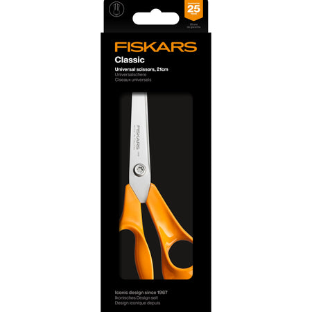 Fiskars -  Schaar  classic universeel 21cm oranje | 5 stuks