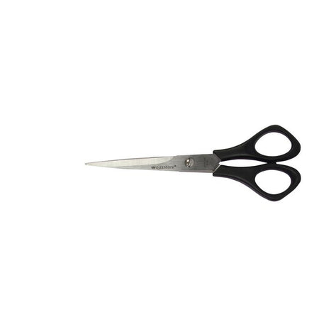 Quantore - Schere 160mm + Kunststoffgriff schwarz | 12 Stück