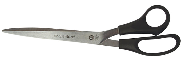 Quantore -  Schaar 250mm +plastic handvat zwart | 12 stuks