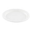 Conpax - plate, made of sugar cane, 23 cm, white, pack of 50 pieces