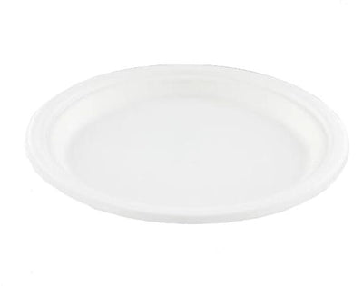 Conpax -   bord, uit suikerriet, 23 cm, wit, pak van 50 stuks