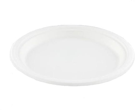 Conpax -   bord, uit suikerriet, 23 cm, wit, pak van 50 stuks