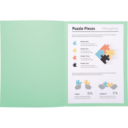 Exacompta -  dossiermap Super 180, voor ft A4, pak van 100 stuks, zachtgroen