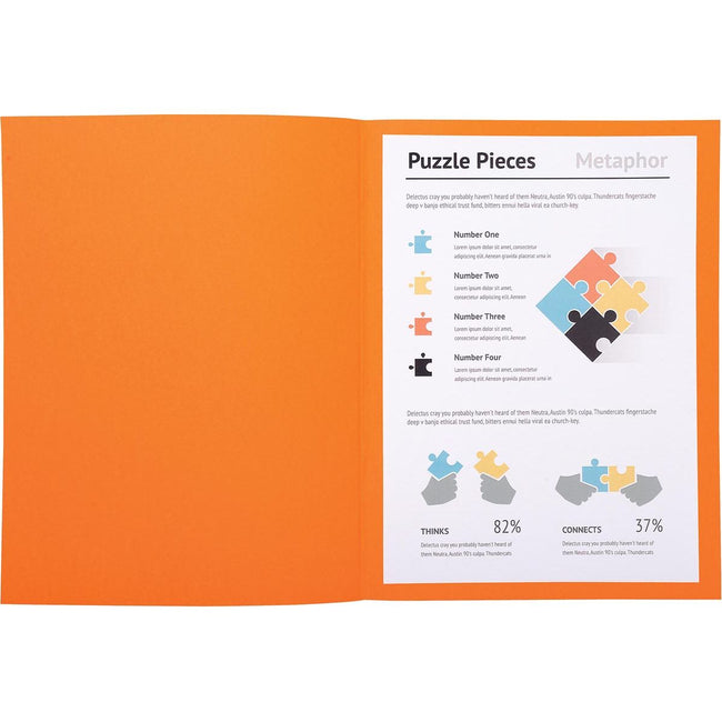 Exacompta - file folder Super 180, for ft A4, pack of 100 pieces, orange