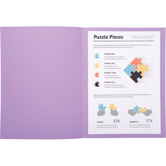 Exacompta -  dossiermap Super 180, voor ft A4, voor 100 stuks, lila