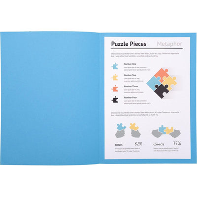 Exacompta - cartella portadocumenti Super 180, per ft A4, conf. da 100 pezzi, blu brillante