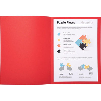 Exacompta - cartella portadocumenti Super 180, per ft A4, conf. da 100 pezzi, rosso