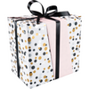 Klika - Carta da regalo | 50 cm| 200m | 80gr/mq | Coriandoli | argento/oro/nero