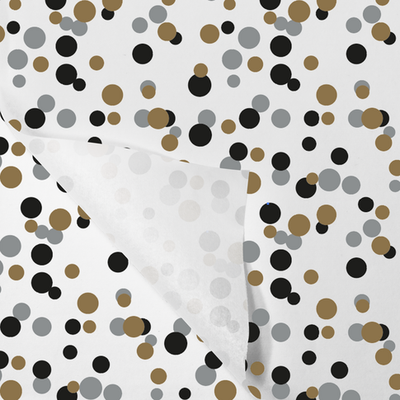 Klika -  Zijdevloei papier 50x75cm 22gr 100 vel Confetti zilver goud