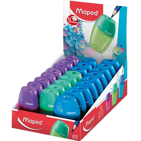 Maped -  Puntenslijper  shaker 1gaats display 25 stuks