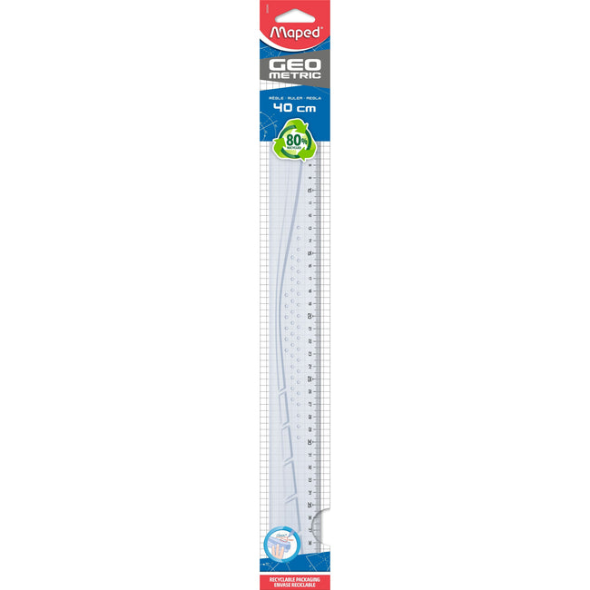 Maped -  Liniaal  geometric 40cm transparant