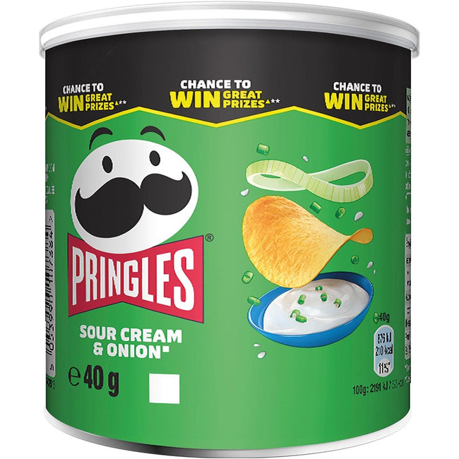 Pringles - patatine, 40 g, cipolla con panna acida