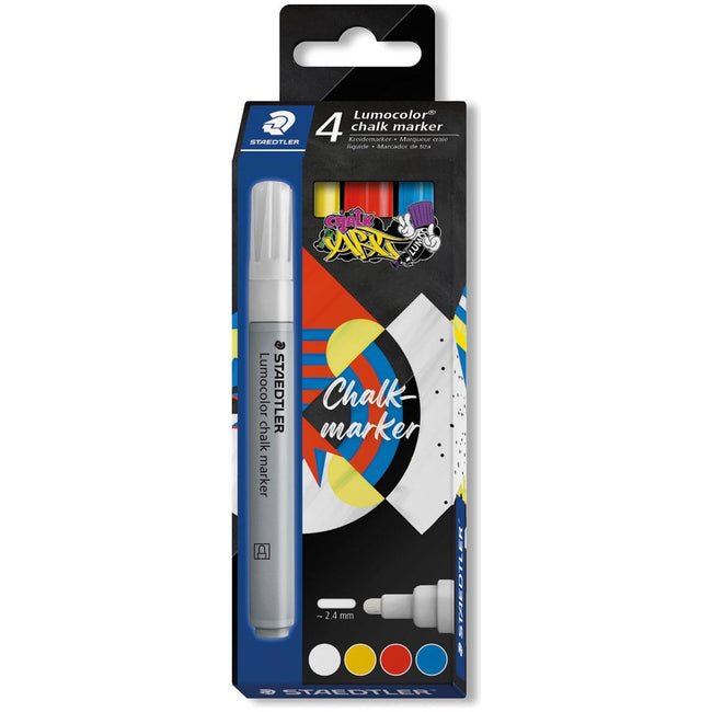 Staedtler - Lumocolor -Kreidemarker, Set von 4