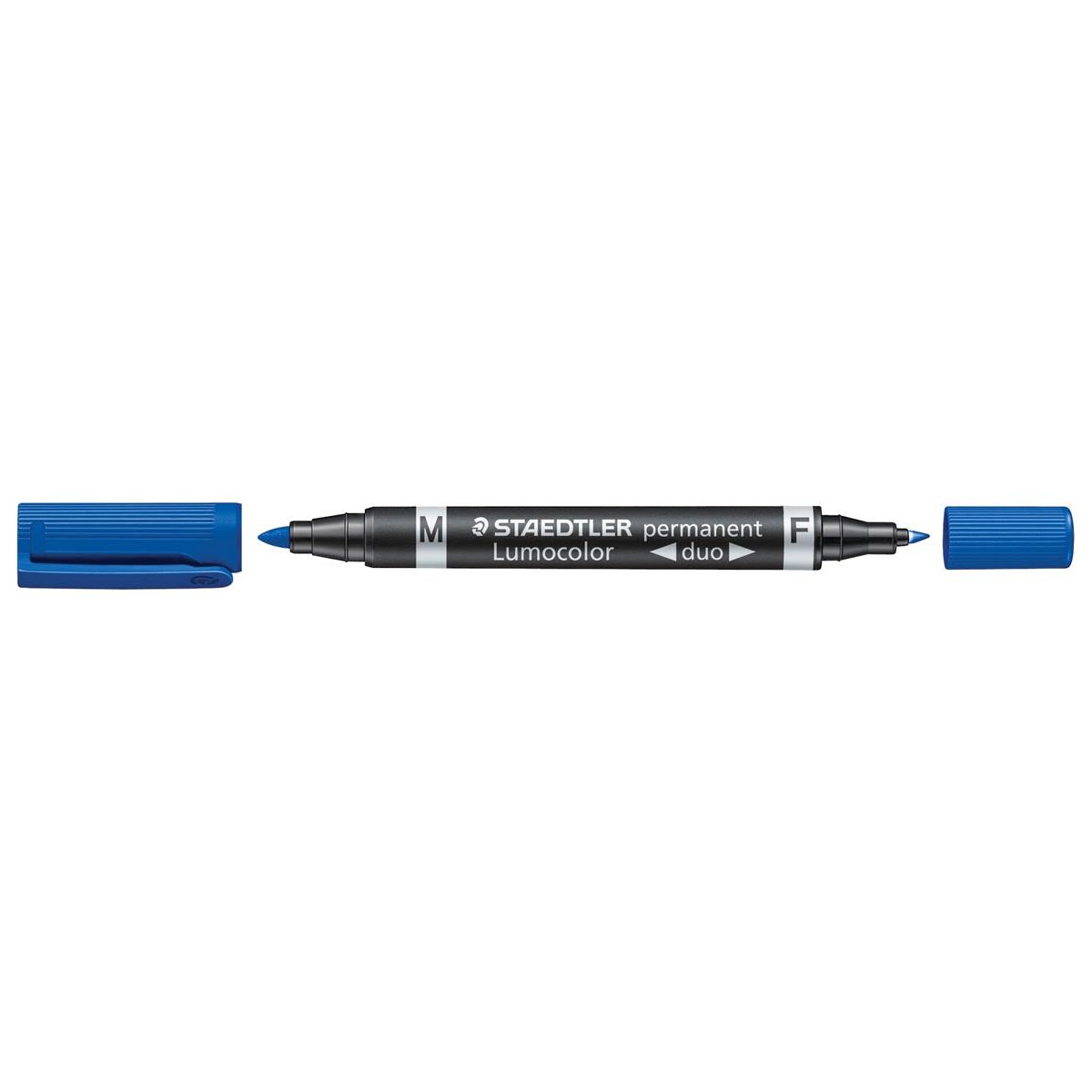 Staedtler - Lumocolor Duo 348, marqueur permanent, bleu