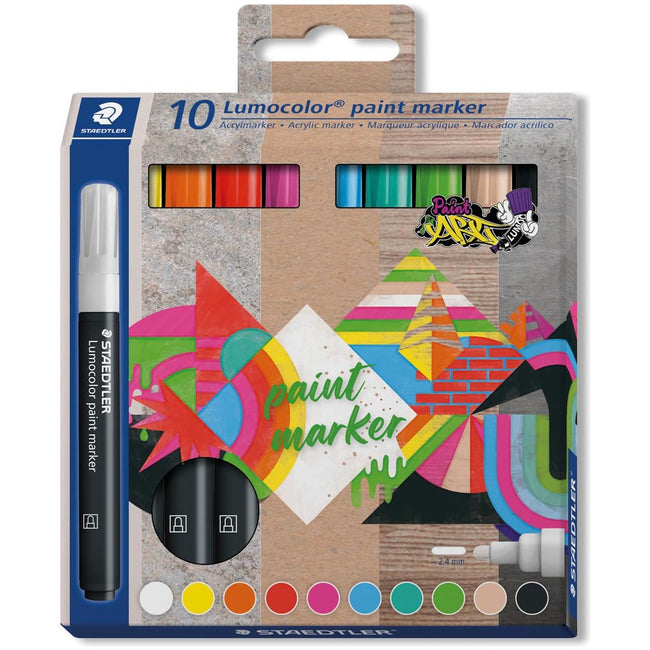 Staedtler - Lumocolor Paintmarker, 10 -Set von 10