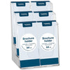 Europel - Leaflet holder peel 6 compartments 1/3 A4 transparent