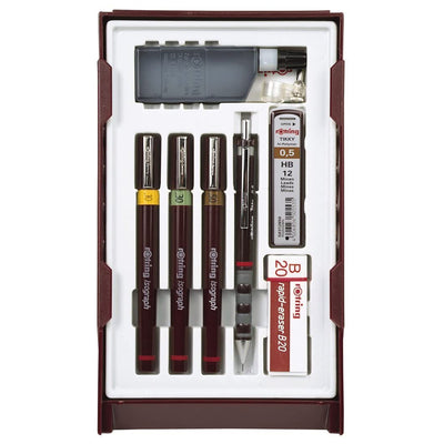 Rotring -  Tekenset isograph college 0.2-0.3-0.5mm