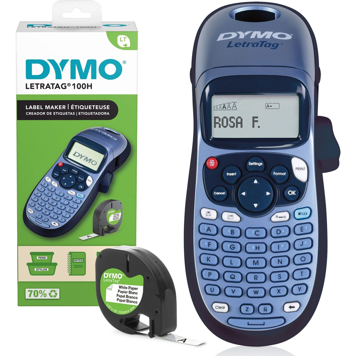 Dymo -  Labelprinter  letratag 100h abc 12mm blauw