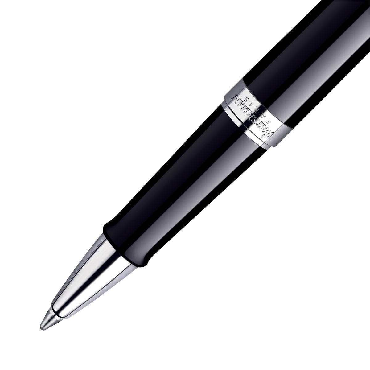 Waterman -  Rollerpen hemisp ct f lak zwart
