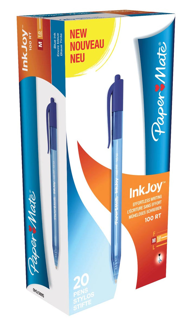 Paper Mate -  balpen InkJoy 100 RT blauw (afbeelding 2)