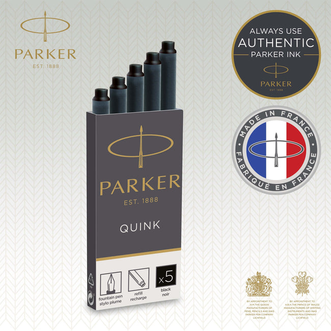 Parker -  Inktpatroon  quink blauwzwart