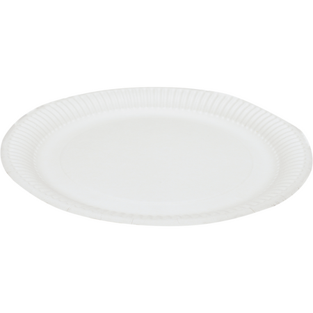 Depa - Plate | round | 1 compartment | cardboard | Ø23cm | white | 240 pieces