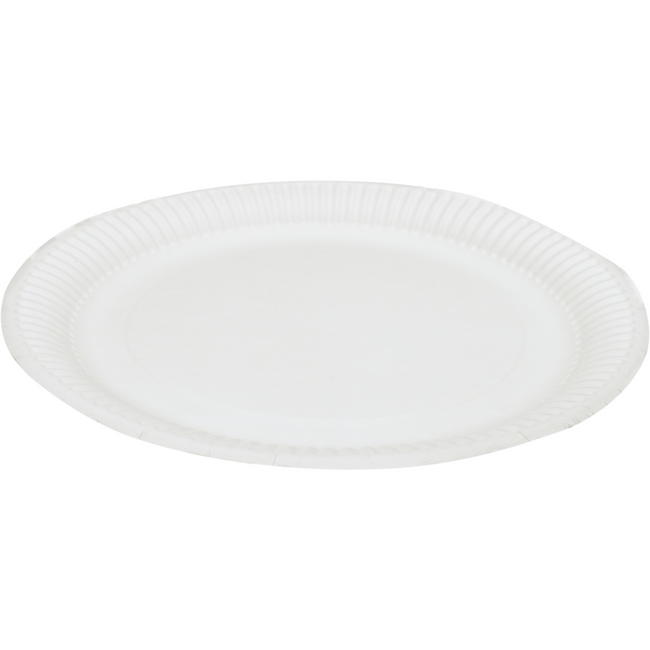 Depa - Piatto | rotondo | 1 scomparto | cartone | Ø23cm | bianco | 240 pezzi